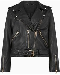 AllSaints - Allsaints Balfern Leather Biker Jacket - Lyst
