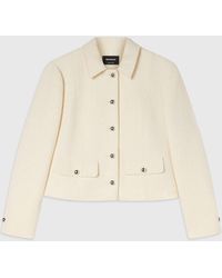 Whistles - Cropped Boucle Jacket - Lyst