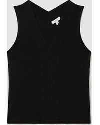 Reiss - Mira Shell-Top Mit V-Ausschnittgroß - Lyst