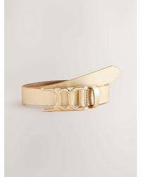 Next - Regular Statement Buckle Leather Belt - Lyst
