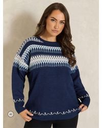 Evans - Fairisle Jumper - Lyst