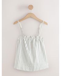Next - Denim-Cami-Oberteil Mit Riemchen - Lyst