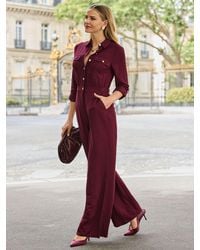 Sosandar - Button Front Jumpsuit - Lyst