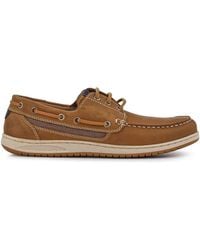 Pavers - Leather Lace-Up Boat Shoes - Lyst