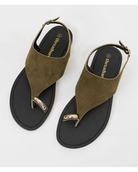 Threadbare - T-Strap Toe Loop Sandals - Lyst