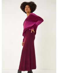 Roman - V-Neck Stripe Knit Jumper - Lyst