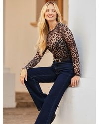 Sosandar - Dark Slim Wide Leg Jeans - Lyst