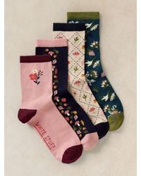 White Stuff - Autumn Fruit Ankle Socks 4 Pack - Lyst