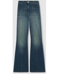 Reiss - Mid Sakura Tall Patch-Pocket Flared Jeans - Lyst