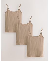 Next - Thin Strap Vests 3 Pack - Lyst