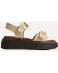 Linzi - Preserve Flatform Sandals With Buckle Straps - Lyst