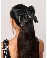 Aela - Statement Sparkle Hair Bow - Lyst