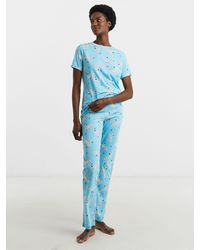 Simply Be - Pretty Secrets Value Dog Print Pyjamas Set - Lyst