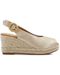 Pavers - Buckle Fastening Wedge Espadrilles - Lyst
