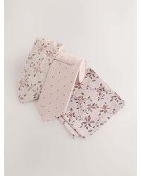 Next - Neutral Textured Ties 2 Pack - Lyst