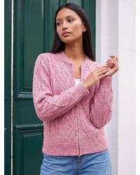 Roman - Petite Zip Up Cardigan - Lyst