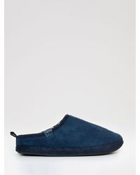 Threadbare - Faux Suede Faux Fur Lined Mule Slippers - Lyst
