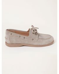 FatFace - Fatface Suede Boat Shoe Flat - Lyst