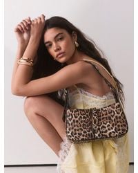 Next - Leopard Print Structured Shoulder Bag - Lyst