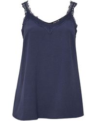 Evans - Lace Trim Cami - Lyst