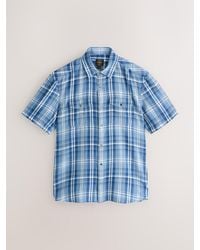 Next - Check Western Styling Short Sleeve Shirt - Lyst