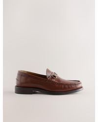 Next - Leather Snaffle Loafers - Lyst