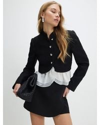 River Island - Wrap Front Mini Skort - Lyst