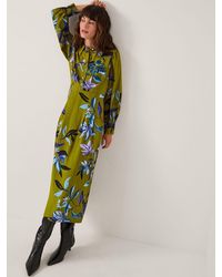 Monsoon - Sonya Floral Print Midi Dress - Lyst