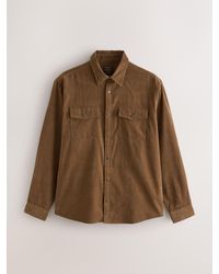 Next - Western Styling Long Sleeve Cord Shirt - Lyst