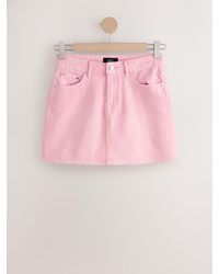 Next - Denim Mini Skirt - Lyst