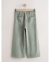 Next - Lightweight Denim Patch Pocket Cropped Jeans - Lyst