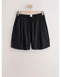 Next - Linen Blend Drawstring Bermuda Shorts - Lyst