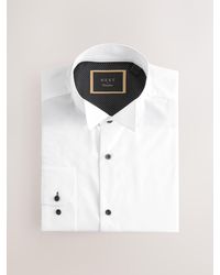 Next - Hemd Mit Einfacher Manschette Und Fliege Im Set - Lyst