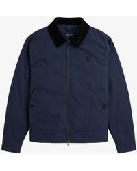 Fred Perry - Cotton Caban Jacket - Lyst