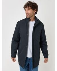 Threadbare - Longline Showerproof Funnel Neck Coat - Lyst