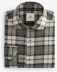 Next - Brushed Flannel Shirt - Lyst