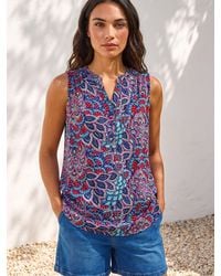 Roman - Abstract Print Stretch Vest Top - Lyst
