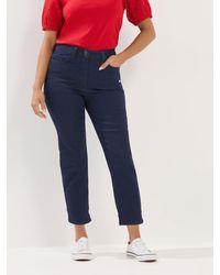 M Com - Petite Denim Crop Jeans - Lyst