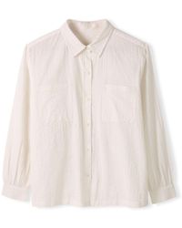 Celtic & Co. - Side Split Cotton Shirt - Lyst