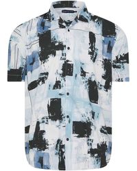 BadRhino Big & Tall - Peached Short Sleeve Cuban Collar 100% Cotton Shirt - Lyst