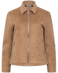M&CO. - M & Co Faux Suede Bomber Jacket - Lyst