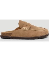 Hush - Rune Gepolsterte Wildleder-Slipper - Lyst