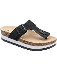 Dunlop - Toe-Post Wedge Sandals - Lyst