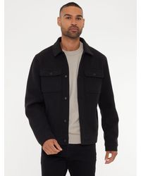 Threadbare - Brushed Button Up Shacket - Lyst