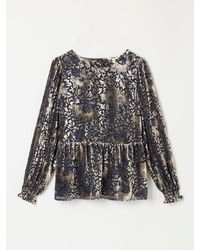 FatFace - Fatface Veronica Ink Petite Devore Blouse - Lyst