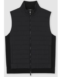 Reiss - Newford Funnel-Neck Quilted Knit Gilet - Lyst