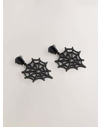 Next - Halloween Spider Web Drop Earrings - Lyst