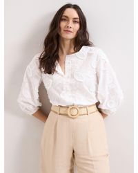 Phase Eight - Daisy Texture Blouse - Lyst