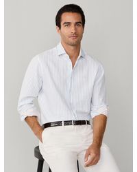 Hackett - Cotton-Linen Stripe Shirt - Lyst