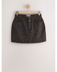 Next - Denim Mini Skirt - Lyst